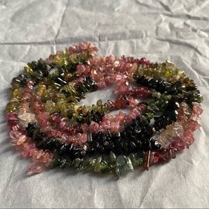 Watermelon Tourmaline Raw Crystal Strand